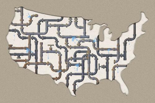 America pierde 6,75 miliarde de galoni de apă pe zi. Cui îi convine?