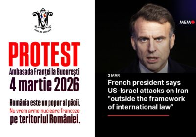 Macron condamnă atacuri în afara dreptului internațional. Și lovitura din România?