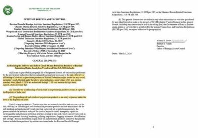Washington ridică sancțiunile Rusiei exact când Hormuz e blocat