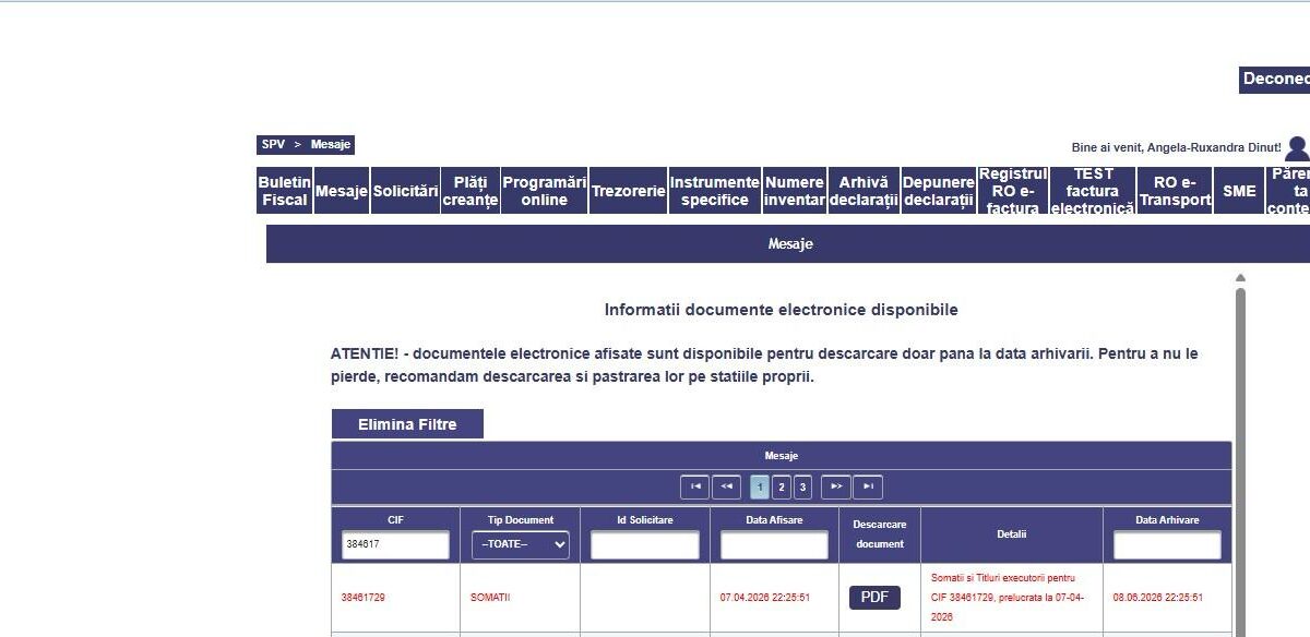 Cronologia ANAF-CNA: somația care a ajuns după decizie