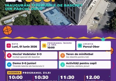 1 Iunie cu baschet și minifotbal în fața Primăriei Sectorului 2: simplu program pentru copii sau noul mod în care administrația mută sportul în stradă?