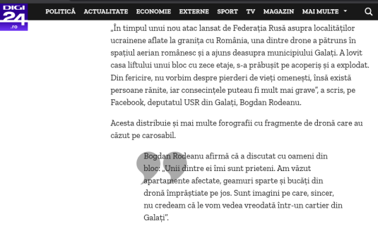 Drona de la Galați: ce nu spune Ministerul Apărării