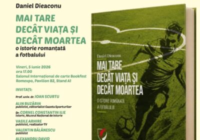 Lansarea unei cărți despre fotbal la Bookfest: simplu eveniment editorial sau semnul că sportul încearcă să-și recâștige locul în cultura mare?