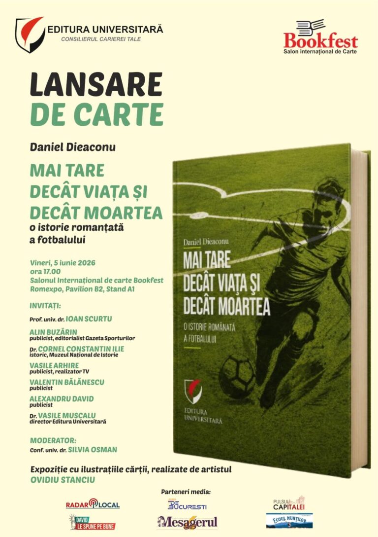 Lansarea unei cărți despre fotbal la Bookfest: simplu eveniment editorial sau semnul că sportul încearcă să-și recâștige locul în cultura mare?