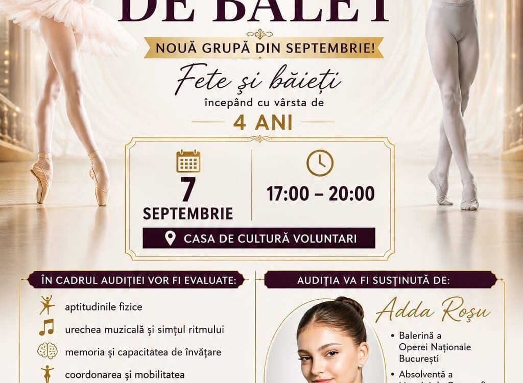 Ce caută un profesor de balet la audiția unui copil de patru ani