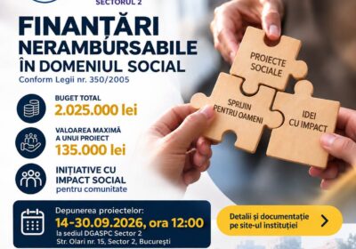 DGASPC Sector 2 alocă 2,025 milioane de lei pentru proiecte sociale