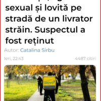 Agresiune sexuală în stradă: ce nu se verifică la livratori?
