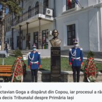 Bustul lui Goga din Iași: cine vrea să-l dea jos și de ce