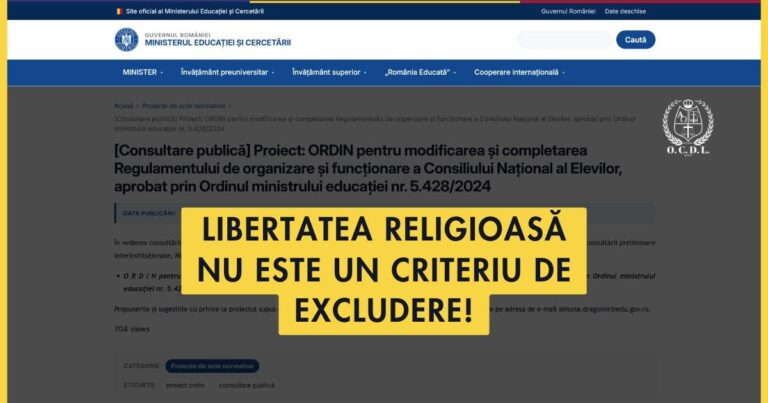 Elevi excluși din CNE pentru credință: cine a scris regula?