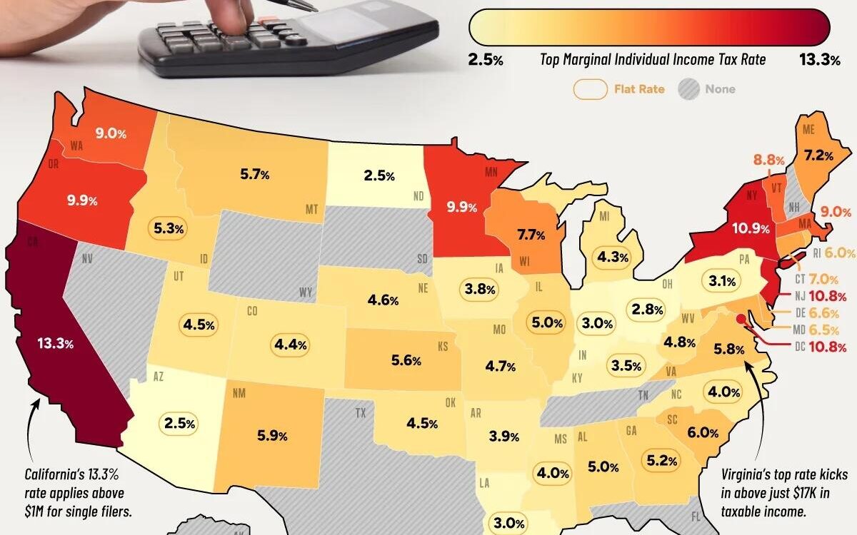 Harta fiscală americană: cine plătește 13,3% și cine 0%