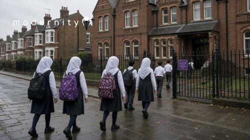 Hijab obligatoriu la 7 ani, plătit din taxele britanicilor