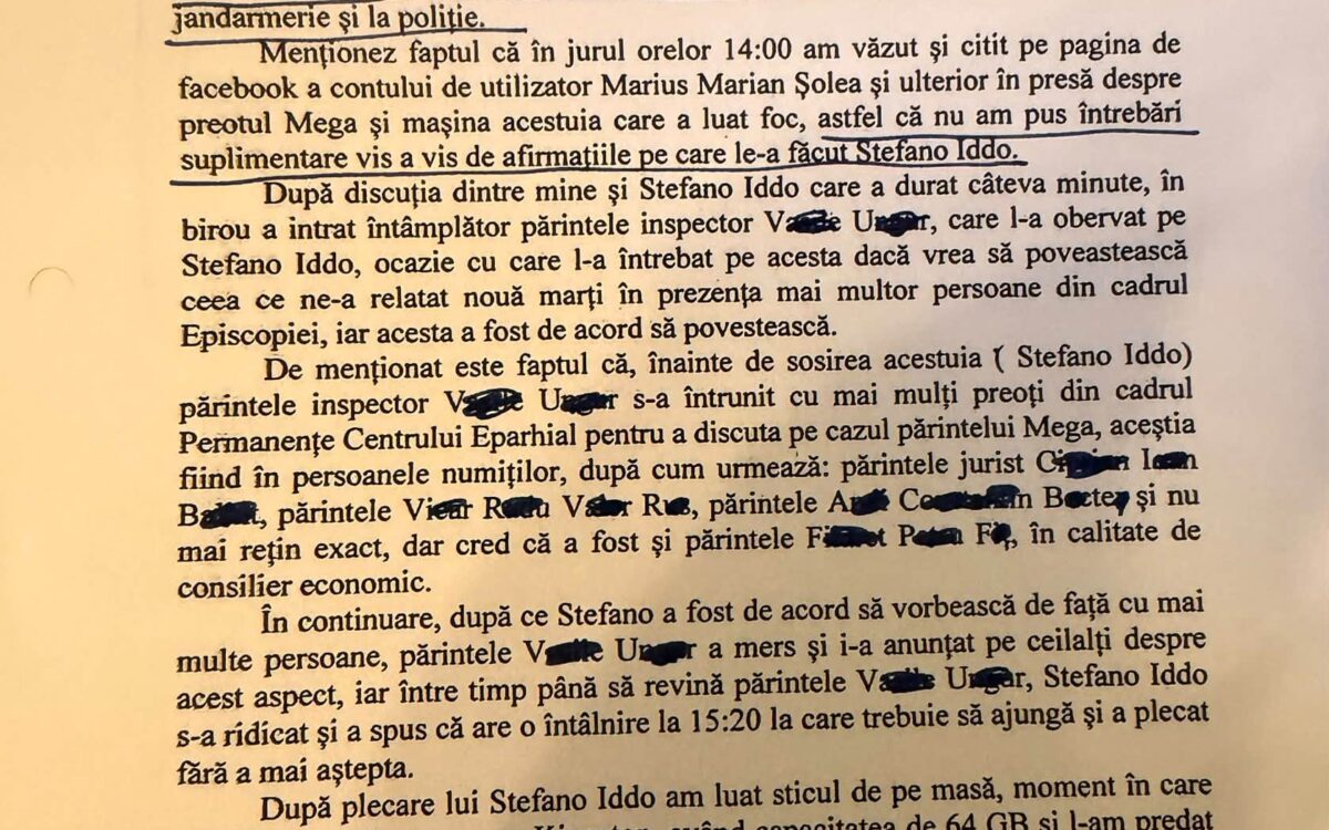Mașina unui preot arde: cronologia din dosarul Episcopiei Oradiei