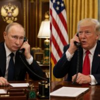 Trump-Putin, o oră la telefon: afaceri sau altceva?